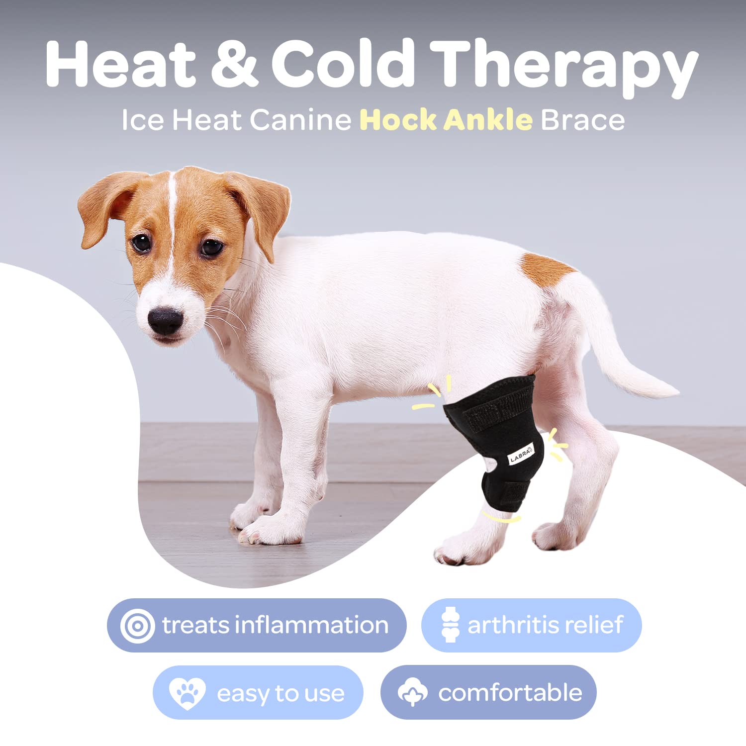 Labra Dog pack chaleur: option de chaleur pour favoriser la mobilité.
