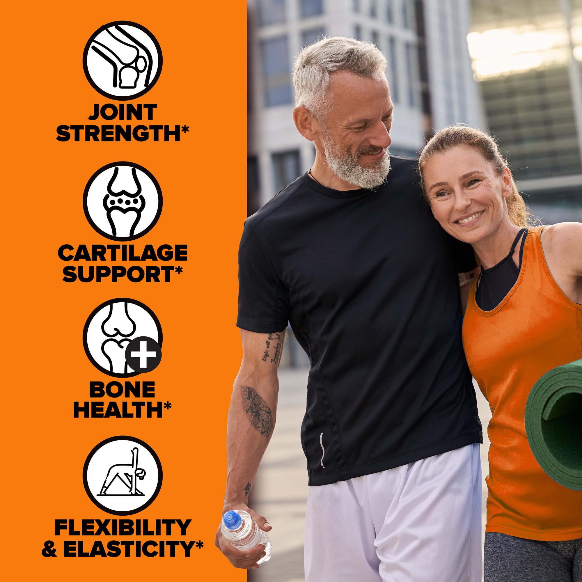 Labrada Elastijoint, etiquette indiquant sans gluten sur l’emballage.