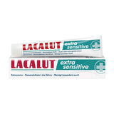 Lacalut dentifrice emballage sur étagère, idéal pour routine bucco-dentaire
