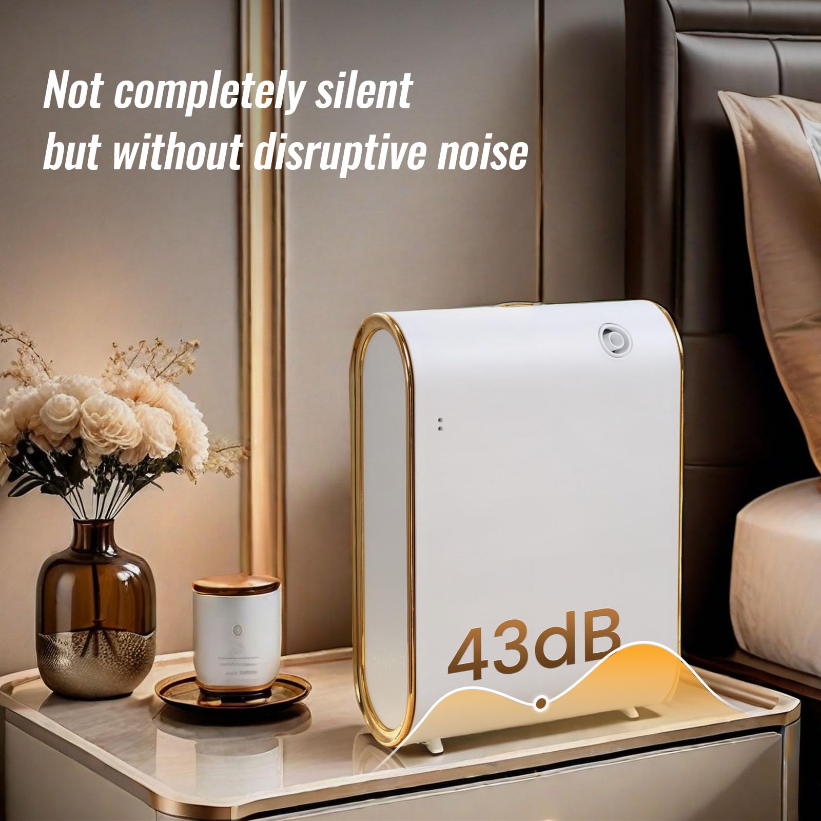 Lacidoll design blanc et doré s'harmonise parfaitement avec votre intérieur.