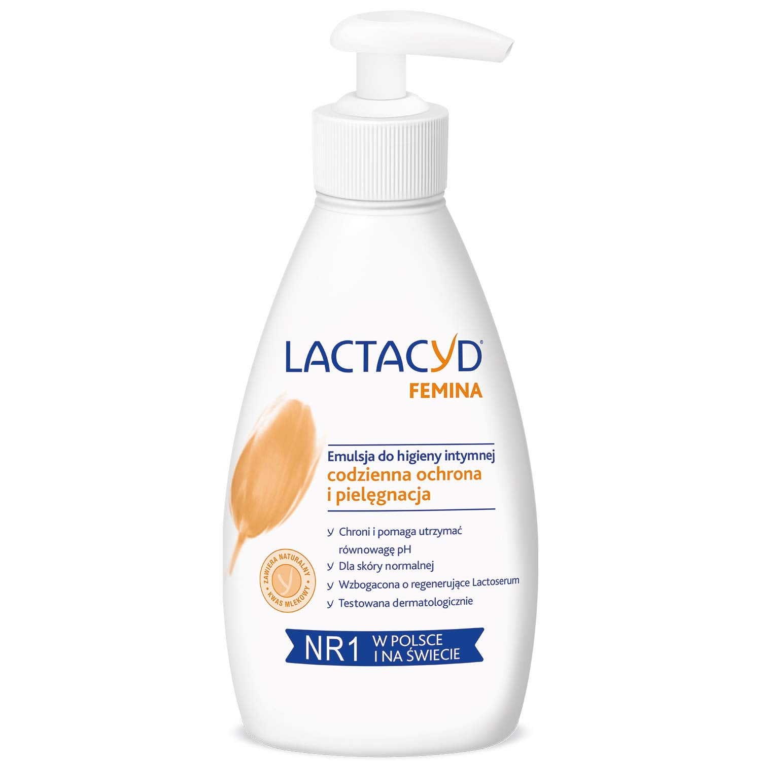 Lactacyd Femina Emulsion, bouteille 200 ml pour une hygiène intime quotidienne et douce.