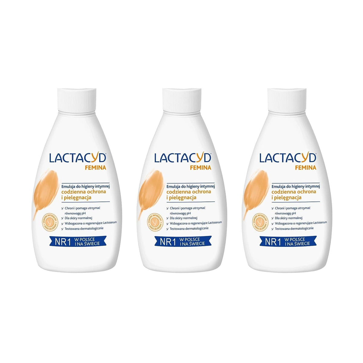 Lactacyd Femina protection quotidienne en trio de bouteilles de 200 ml