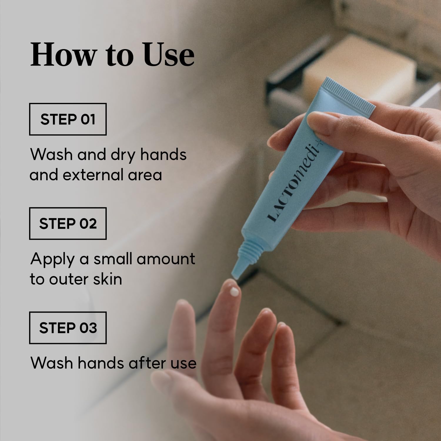 LACTOMEDI Crème féminine testée dermatologiquement pour une utilisation régulière