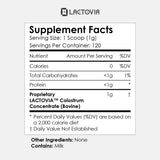 LACTOVIA colostrum bovin poudre — etiquette sans additifs pour simplicité.