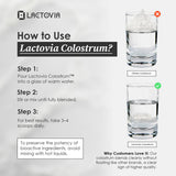LACTOVIA colostrum bovin poudre — poudre fine et facile à utiliser.