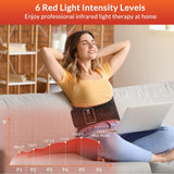 LAFCARE Ceinture lumière rouge, zone dos et massage par vibrations.