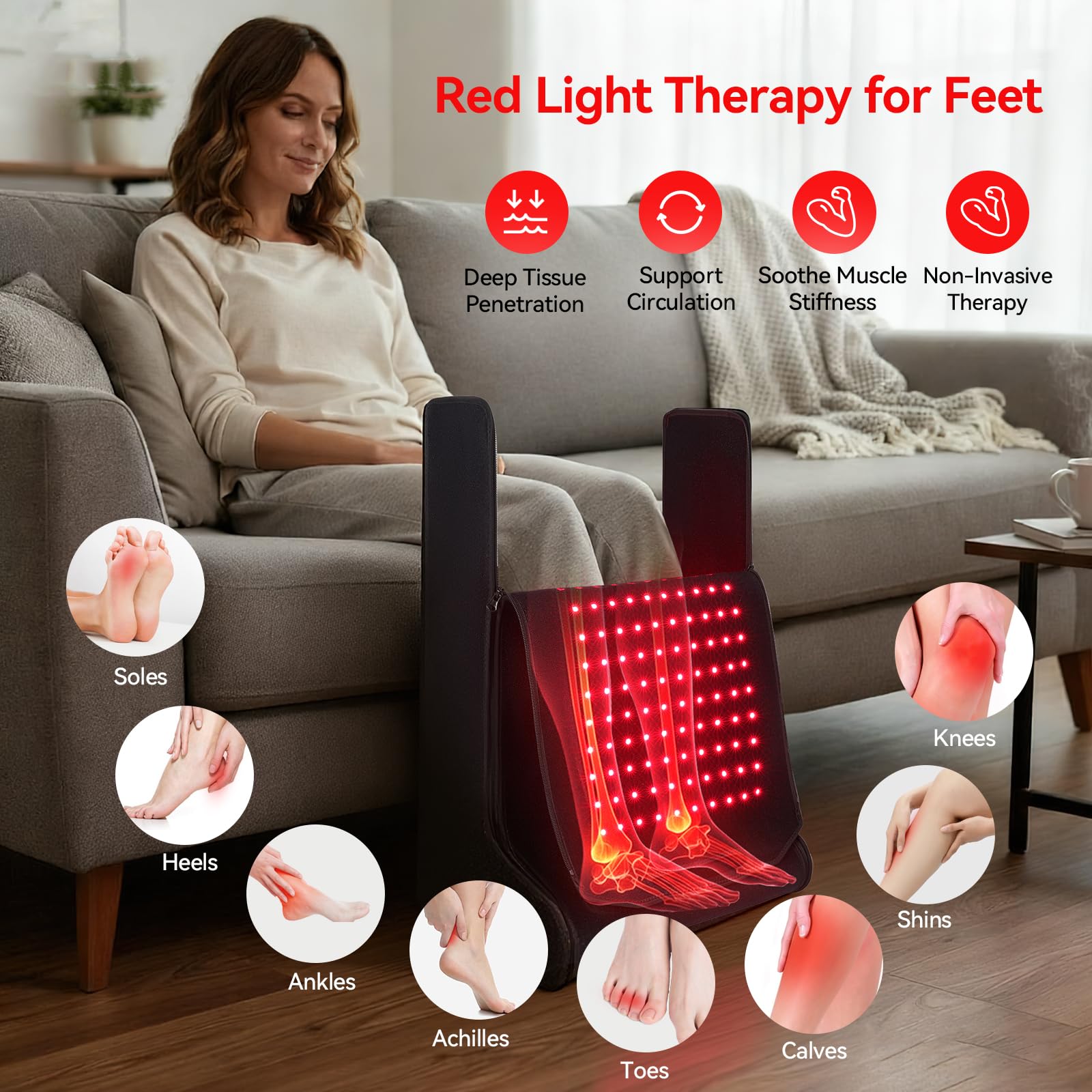 LAFCARE minuterie 15-90 minutes, intensité ajustable pour séance personnalisée