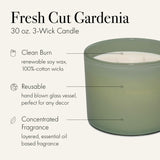 LAFCO New York Bougie Gardenia : flamme douce, ambiance chaleureuse.