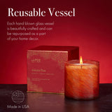 Récipient en verre soufflé Lafco New York, décor élégant et réutilisable.