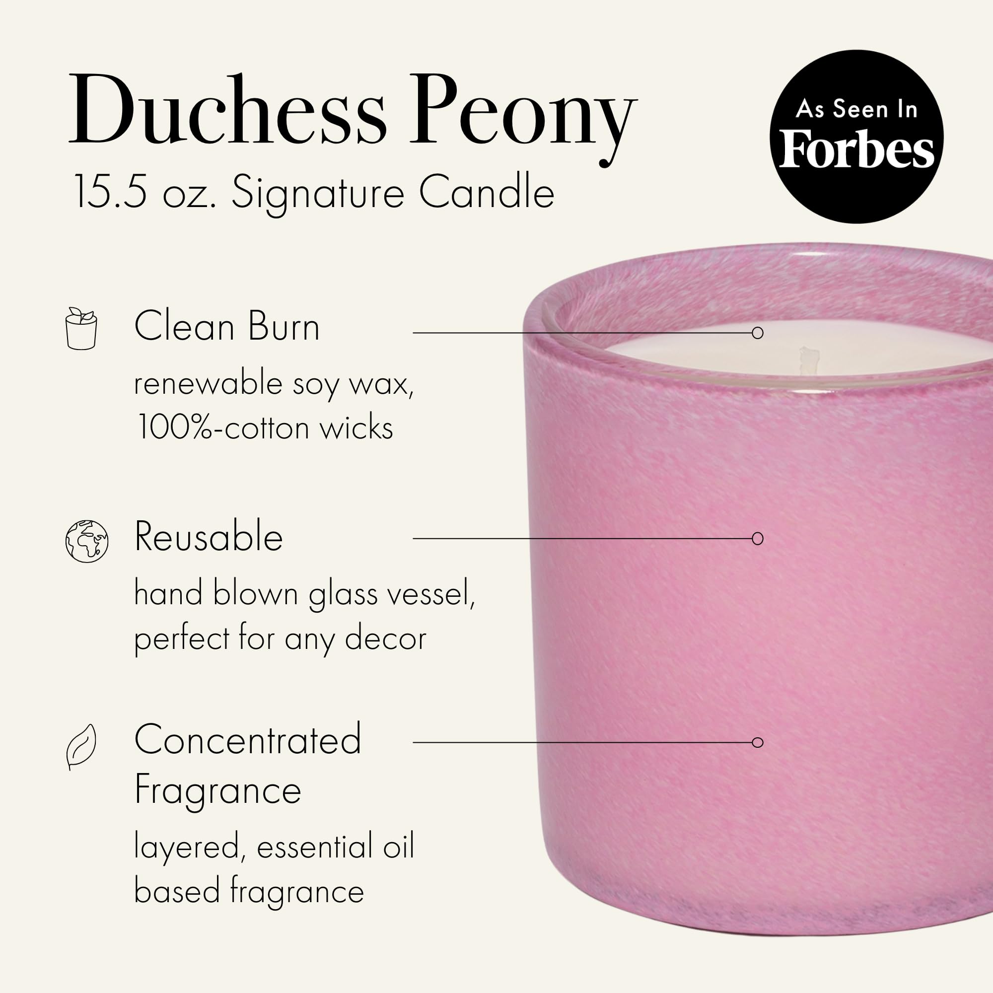 Notes florales Duchess Peony révélant pivoines et cassis pour une atmosphère florale