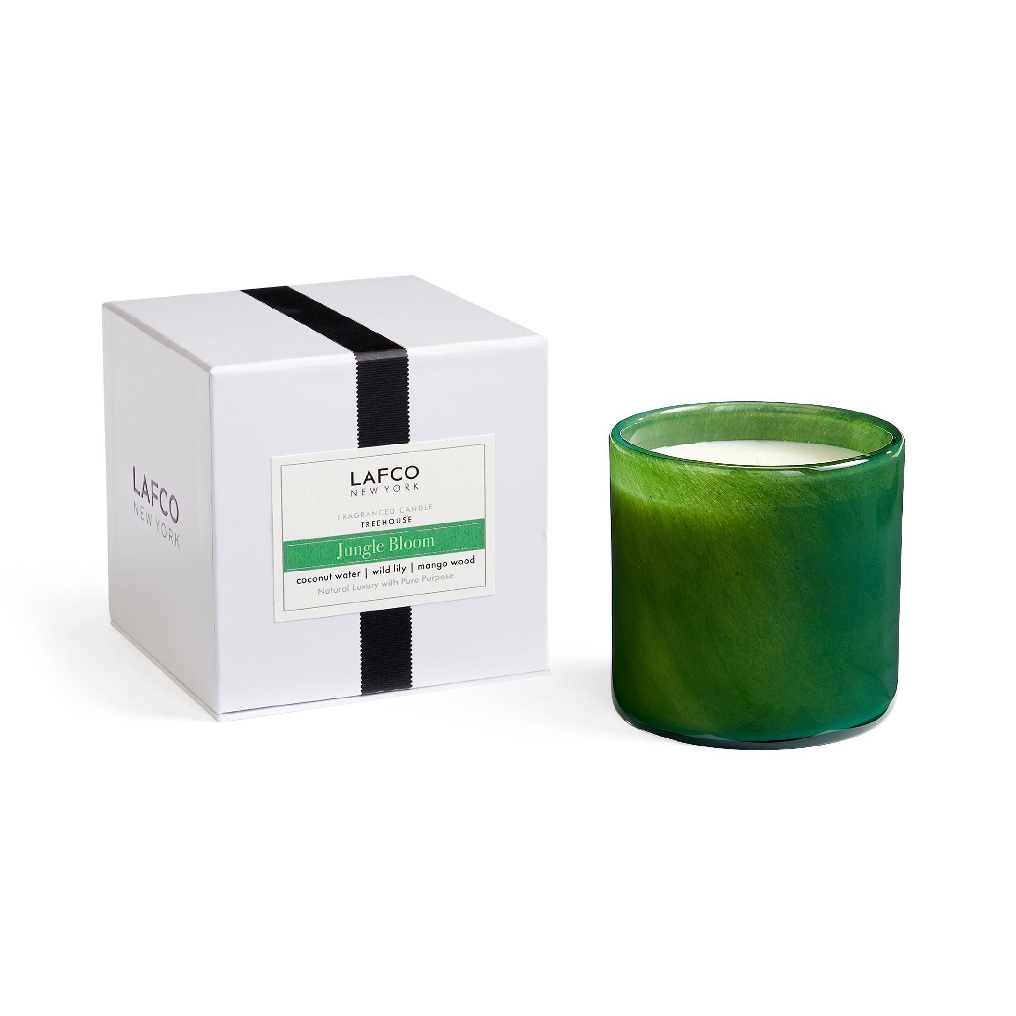 LAFCO New York Jungle Bloom: bougie verres soufflé pour ambiance raffinée et durable