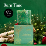 Bocal décoratif Lafco Woodland Spruce, réutilisable comme accessoire de déco