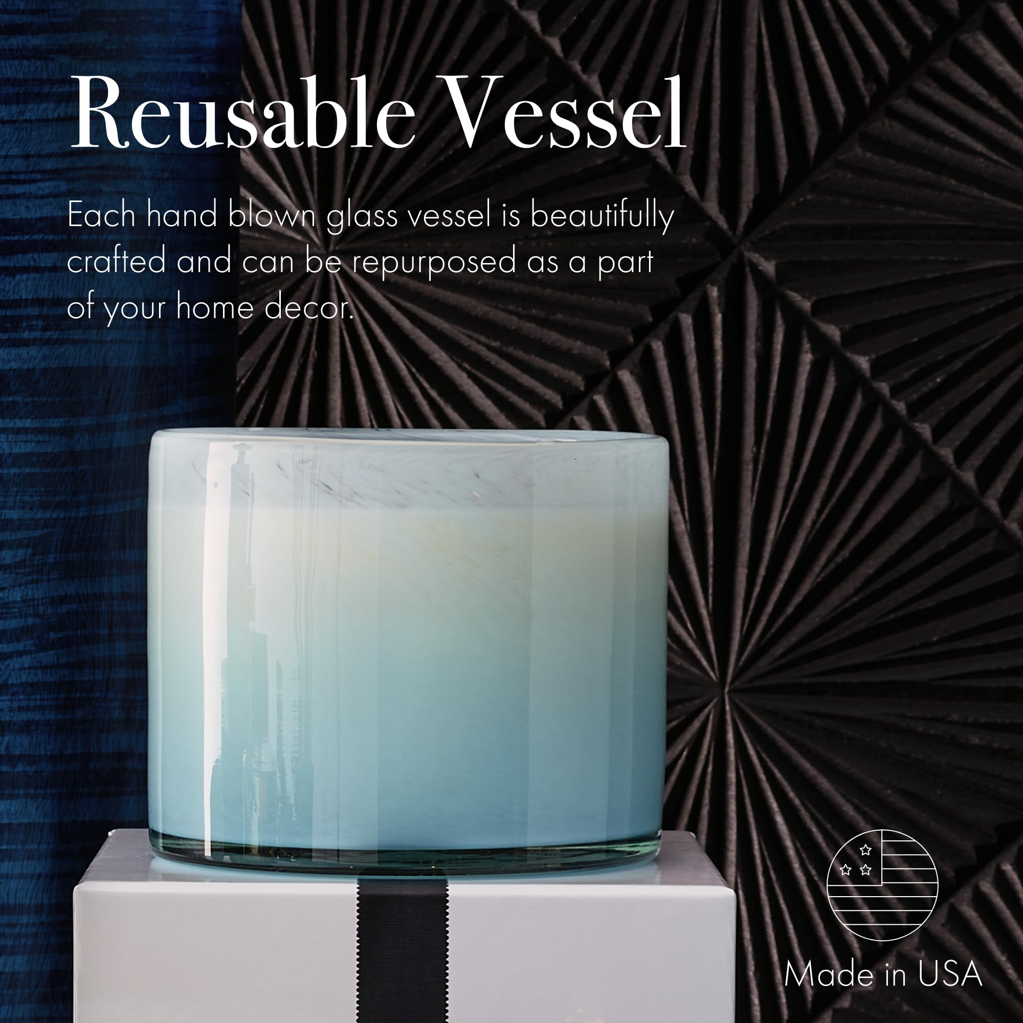Design en verre Marine LAFCO New York, pièce décorative raffinée
