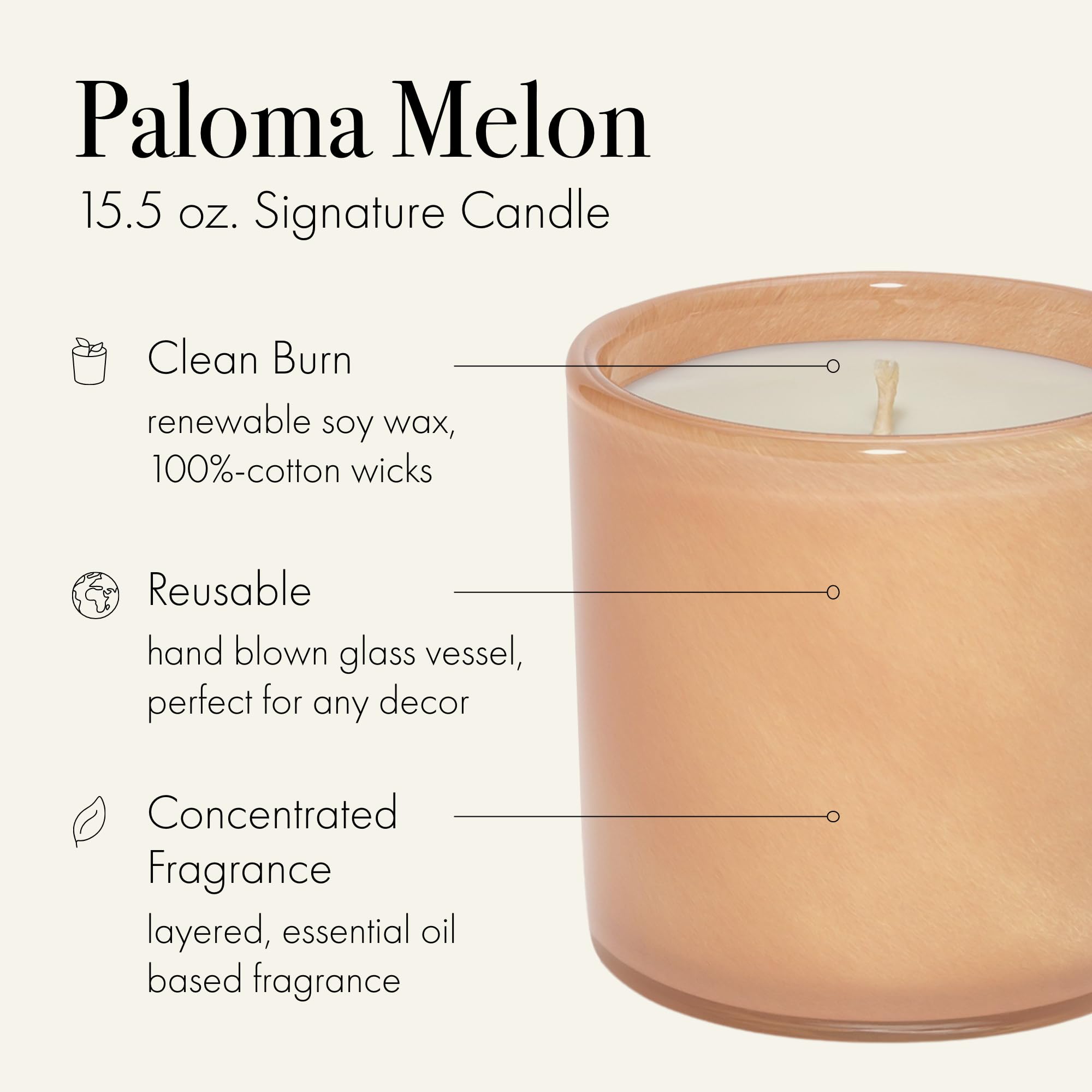 Paloma Melon dégage des notes herbacées idéales pour une ambiance estivale.