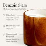 Étiquette parfumée Benzoin Siam signée LAFCO New York.
