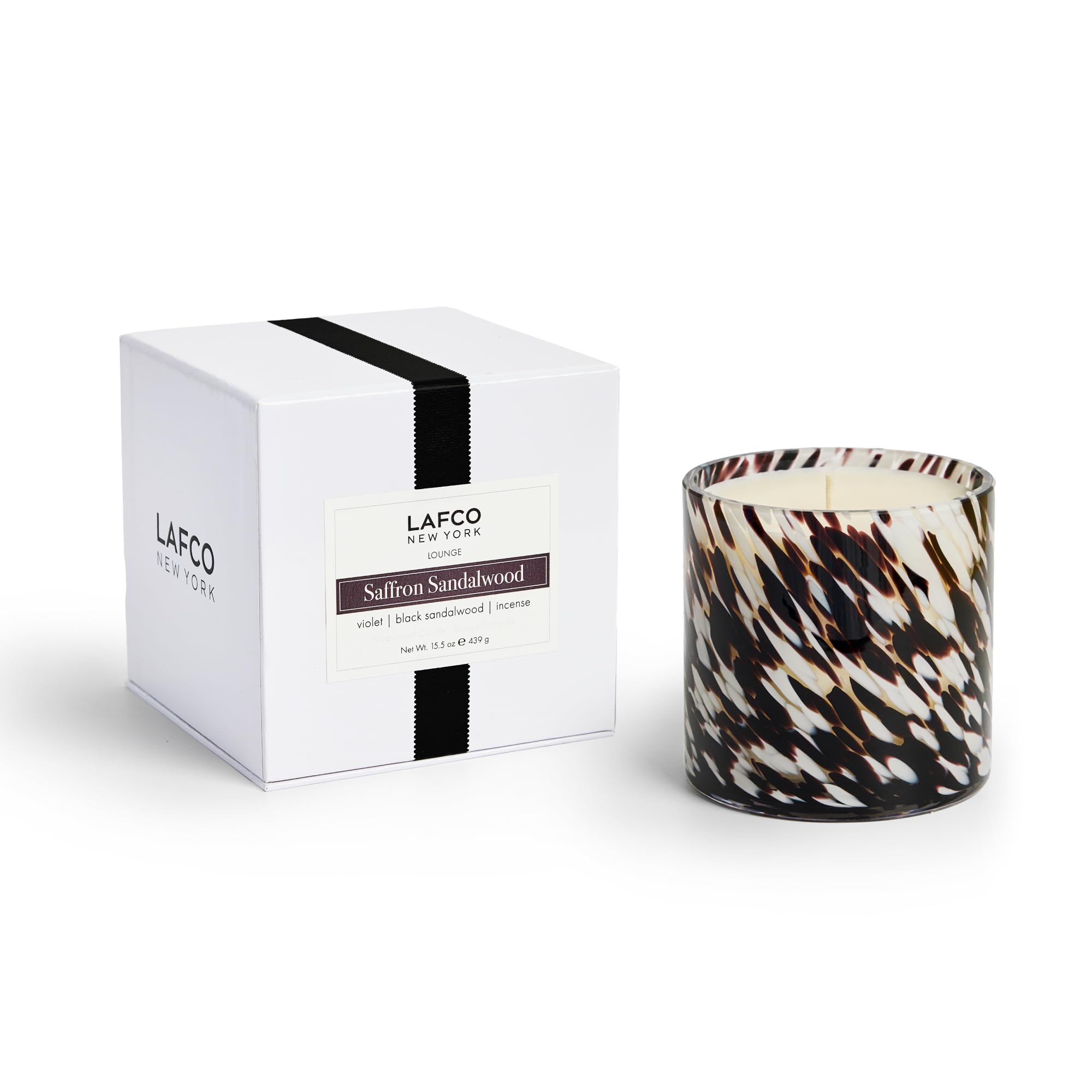 Bougie LAFCO New York Signature Fall avec bocal-verre-fait-main, ambiance chaleureuse et décor durable.