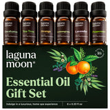 Ensemble Lagunamoon de 6 huiles essentielles 10 ml, diffusion et créations parfumées.