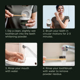Lagunamoon poudre utilisation quotidienne simple pour le brossage.