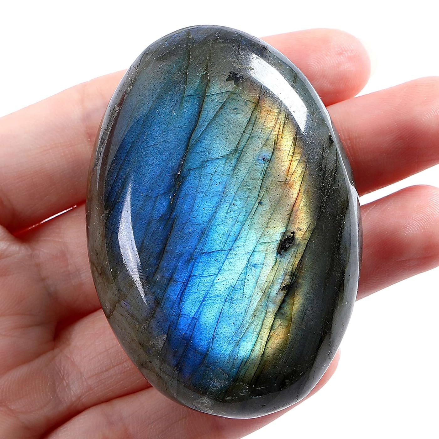 LAIDANLA Labradorite, brillance irisée, énergie équilibrante pour la méditation.