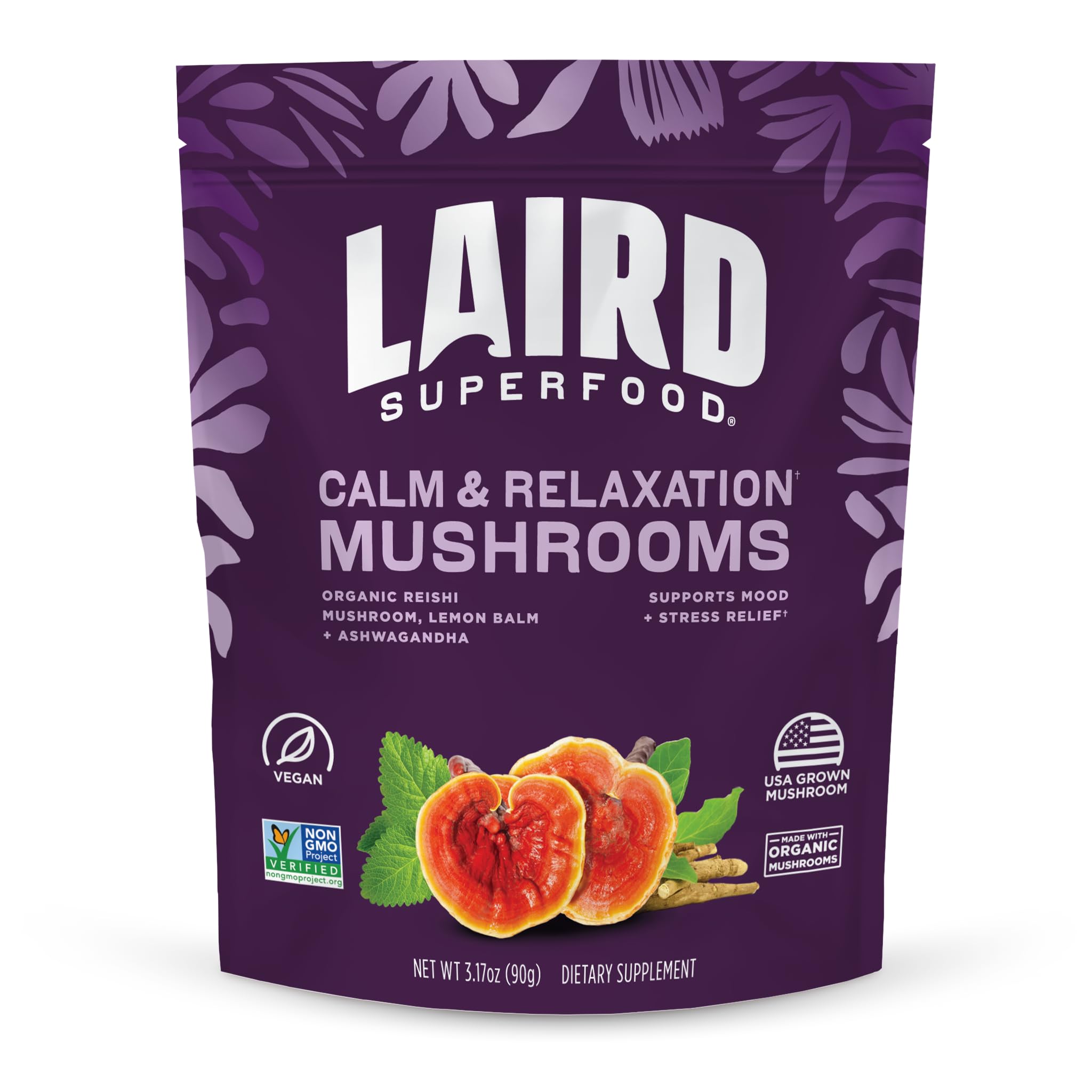 Sac Laird Superfood Calme et Relax prêt à être ajouté à une boisson.