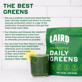 Poudre Daily Greens fruits et légumes, teinte verte naturelle et saveur légère.