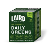 Bouteille Laird Superfood Prébiotiques Daily Greens sur plan de travail, prêt à l’emploi