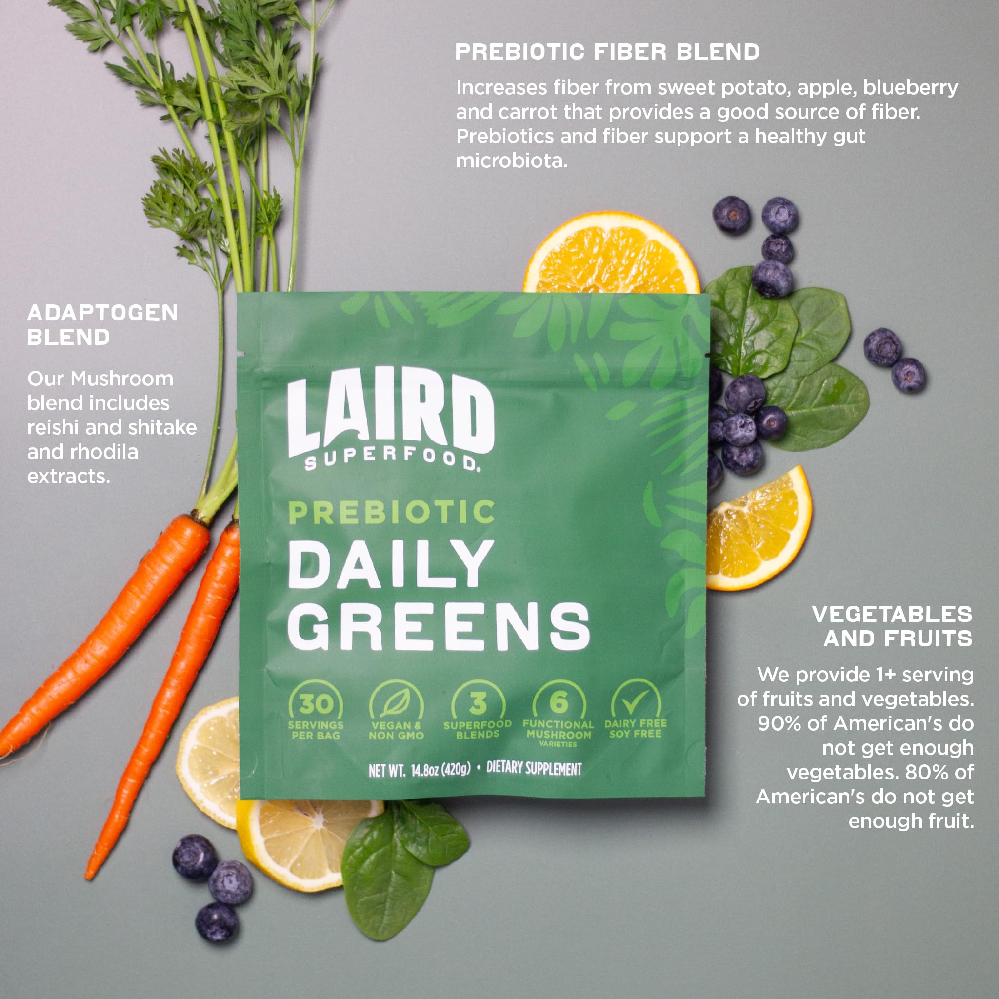 Mélange fruits et légumes Daily Greens dans un bol de préparation