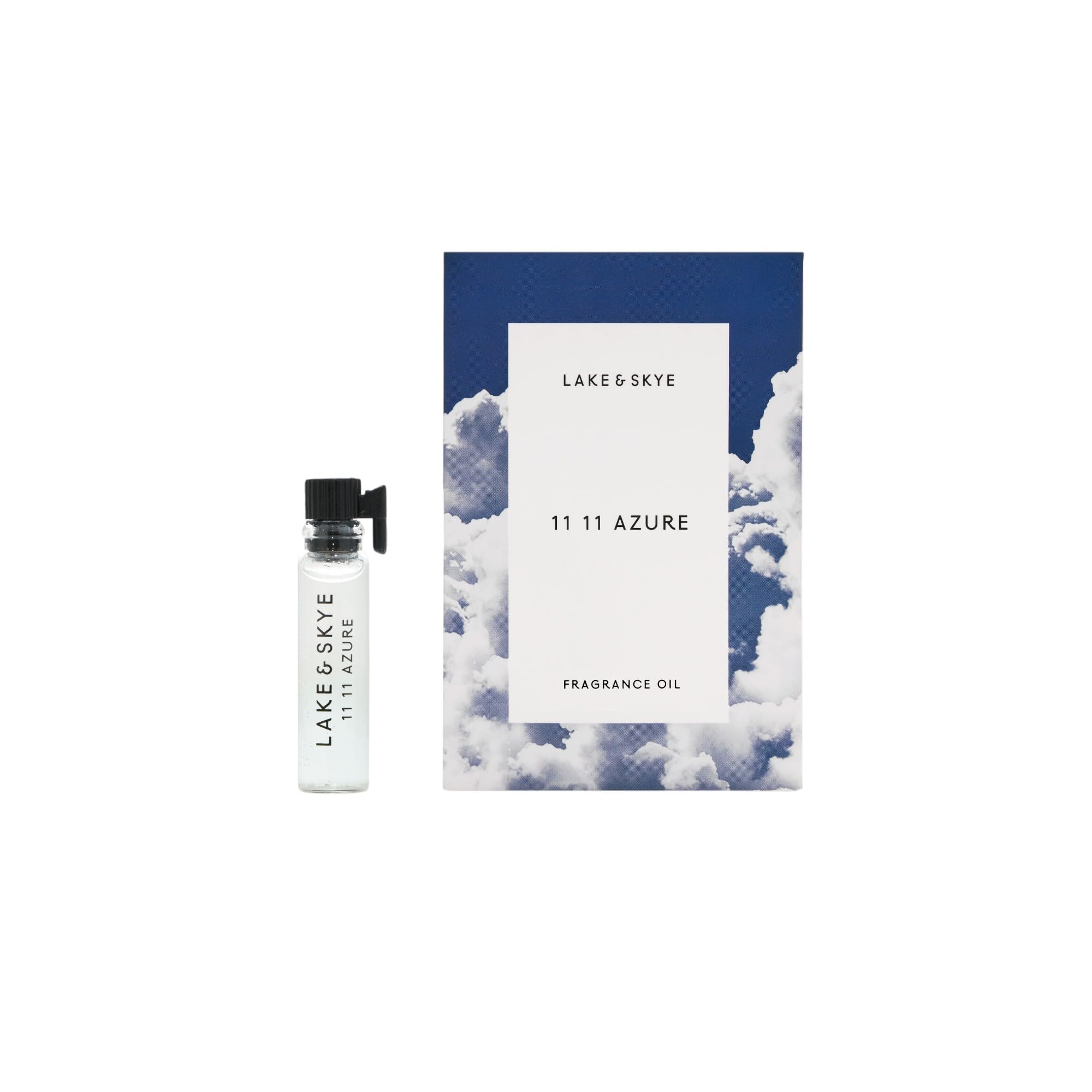 Lake & Skye 11 11 Azure: bouteille élégante pour un parfum frais et durable.