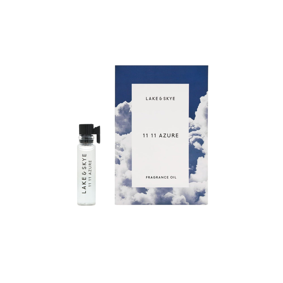 Lake & Skye 11 11 Azure: bouteille élégante pour un parfum frais et durable.