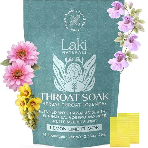 Laki Naturals bonbons gorge sel hawaïen pour soulager l'irritation