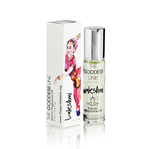 Lakshmi Fragrance, bouteille roll-on, rituel rapide pour esprit centré et énergie positive.