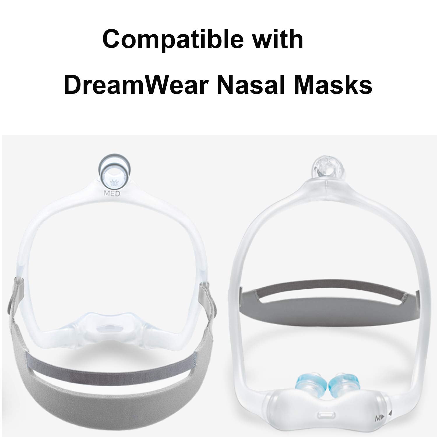 Harnais CPAP LALASTAR DreamWear, réglable pour un ajustement personnalisé.