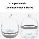 Harnais CPAP LALASTAR DreamWear, réglable pour un ajustement personnalisé.