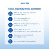 Lamberts L-Histidine HCl 500 mg - étui d’emballage clair et informatif.