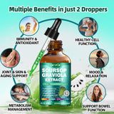LAMFQA Huile de Nigelle Soursop – gouttes liquides pour digestion et vitalité.