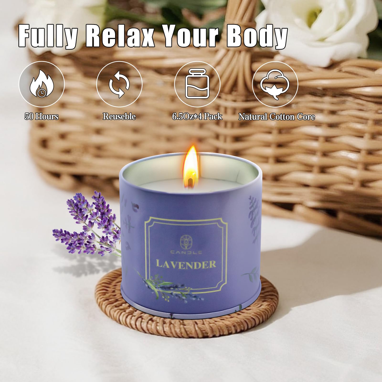 Lamway bougie soja pomme: parfum frais pour une atmosphère douce.