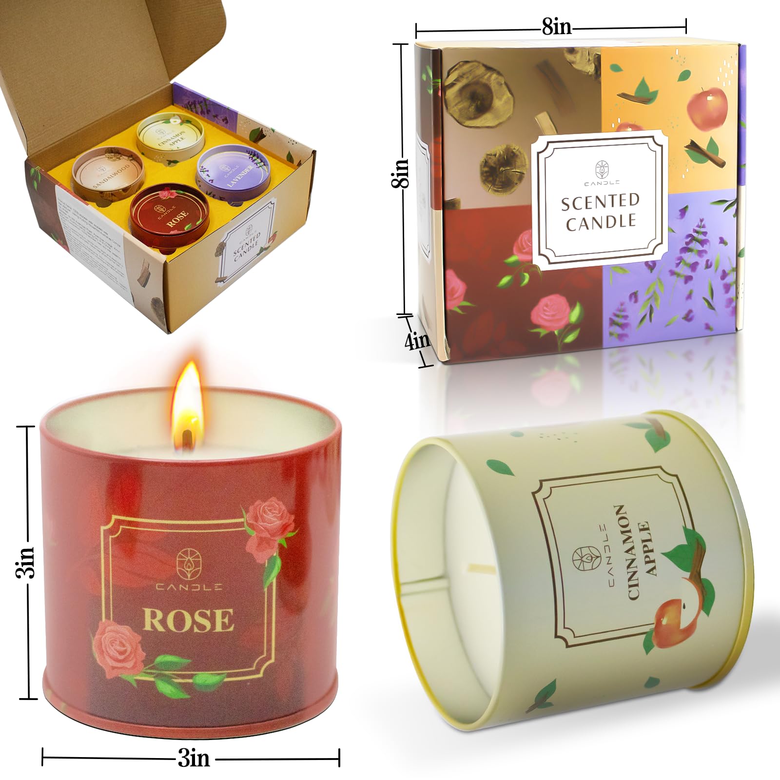 Lamway bougie soja santal: chaleur réconfortante pour les soirées cocooning.