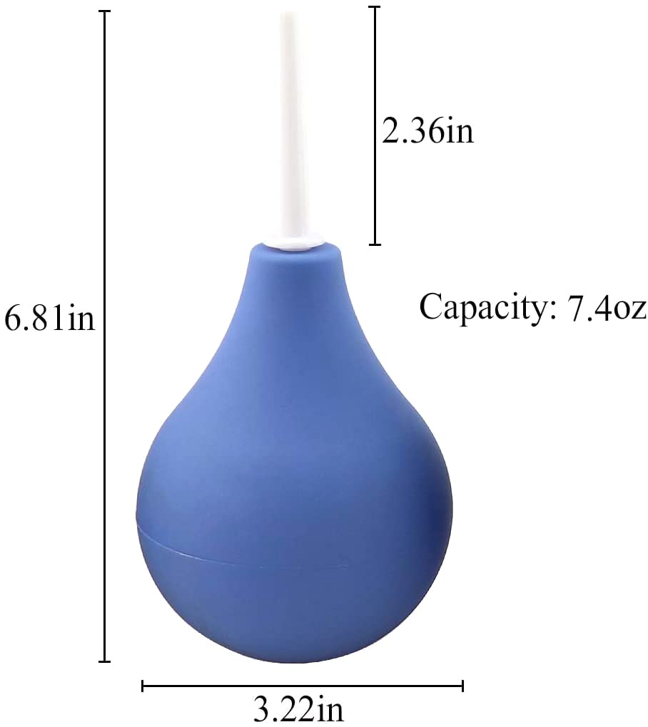 Lancsdom bulbe d’irrigation 7,4 oz, capacité pratique pour une irrigation efficace.