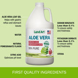 Pulpe interne d'aloe vera Land Art, sans solvants.