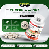 Gomme Landau vitamine C 300 mg, dose pratique pour la collation.