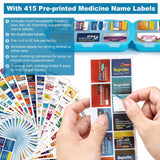 LANDNEOO étiquettes médicament 415 préimprimées pour identification rapide.
