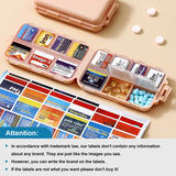 LANDNEOO étiquettes médicamenteuses 415 pré-imprimées, rangement clair et personnalisable.