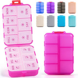 LANDNEOO organisateur pliable de pilules avec étiquettes gravées pour une identification durable.