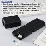 LANDNEOO usage portable voyage, pilulier léger et discret