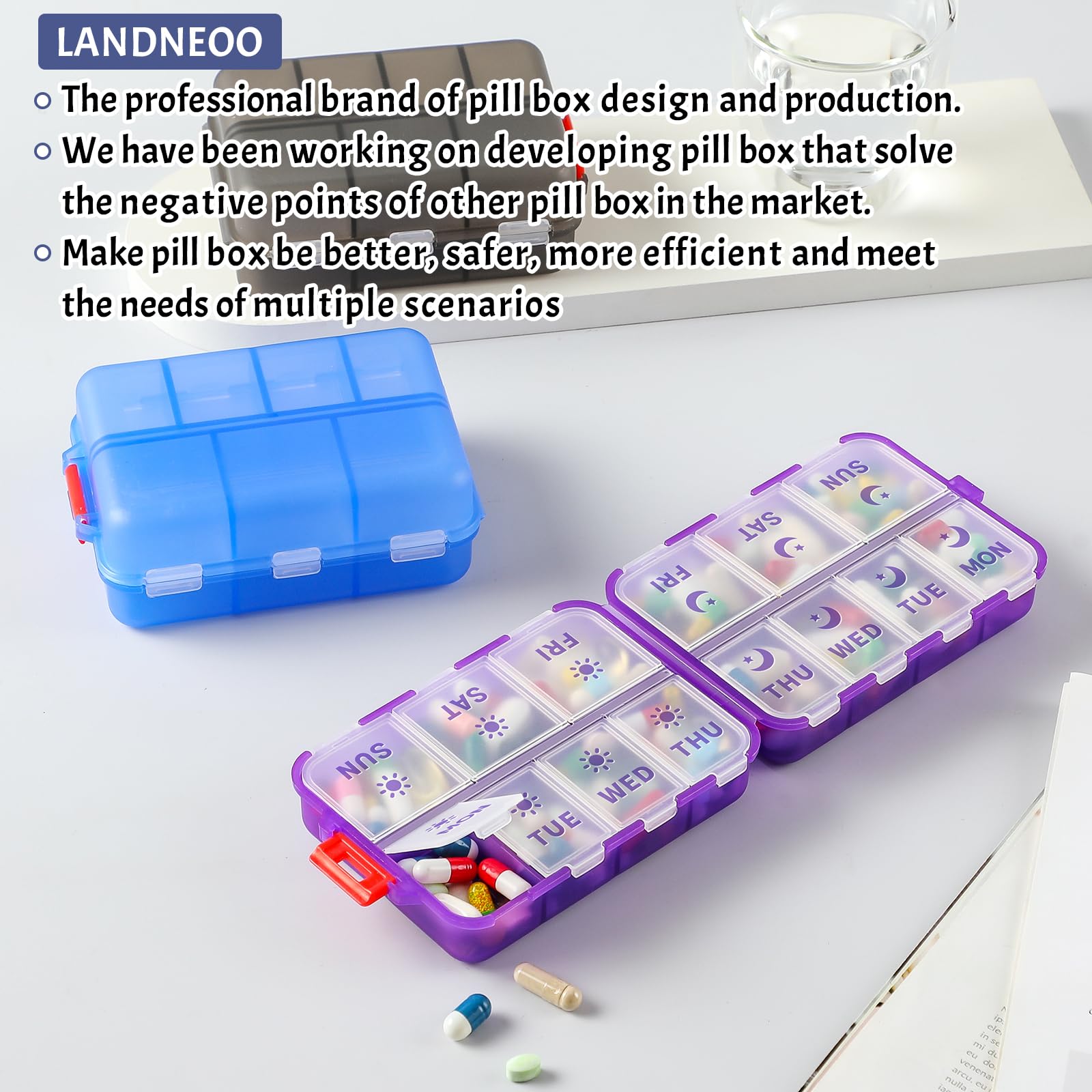 LANDNEOO Violet clair, design élégant idéal pour maison et voyage