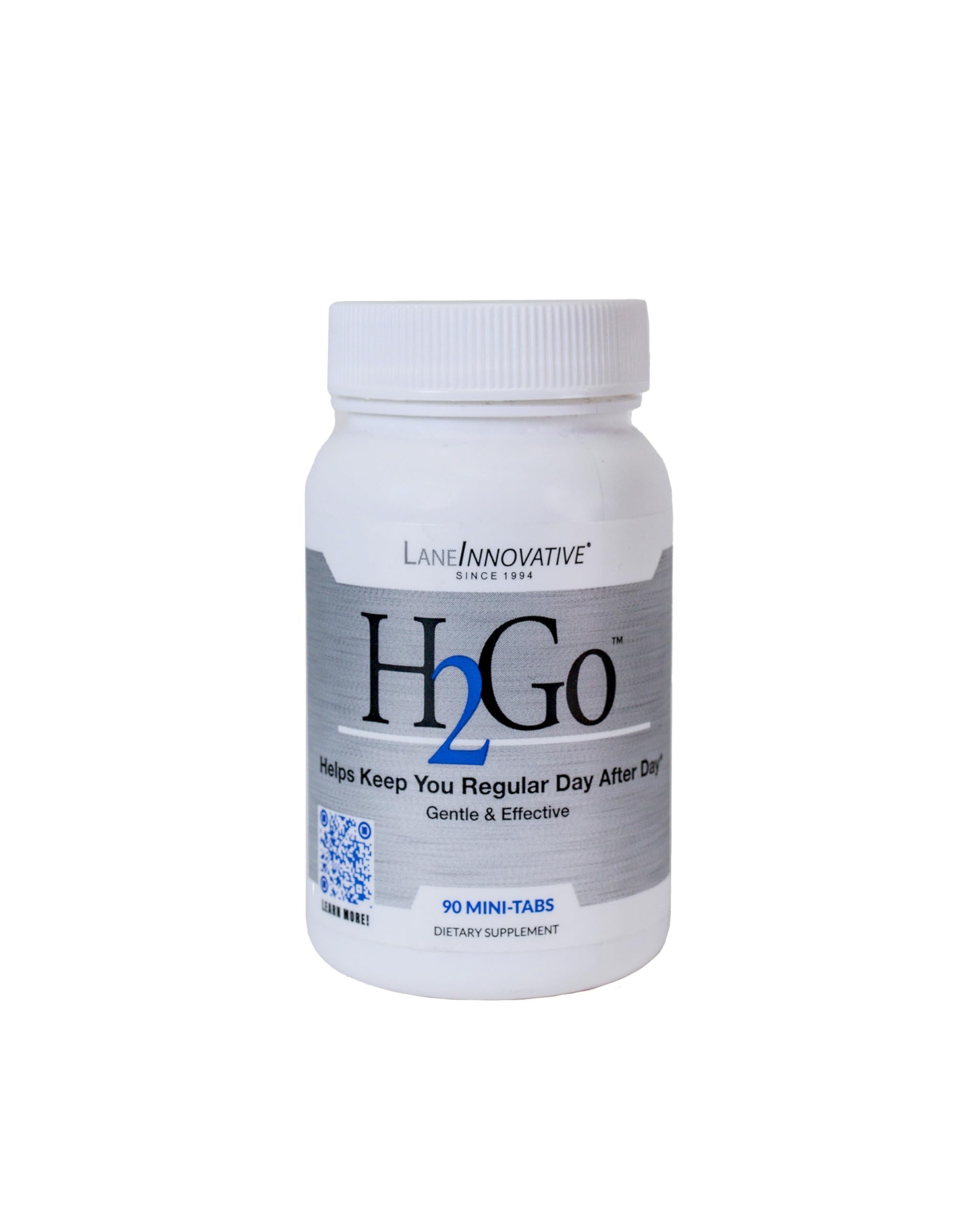 Lane Innovative H2Go mini-tabs dans la bouteille, soutien doux à la régularité digestive.