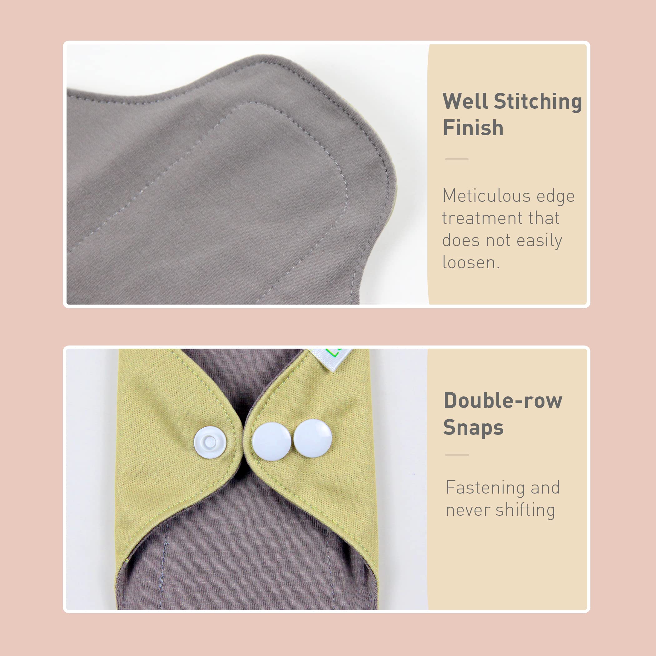 Langsprit serviette coton format grand, maintien sûr et protection renforcée pour la nuit.