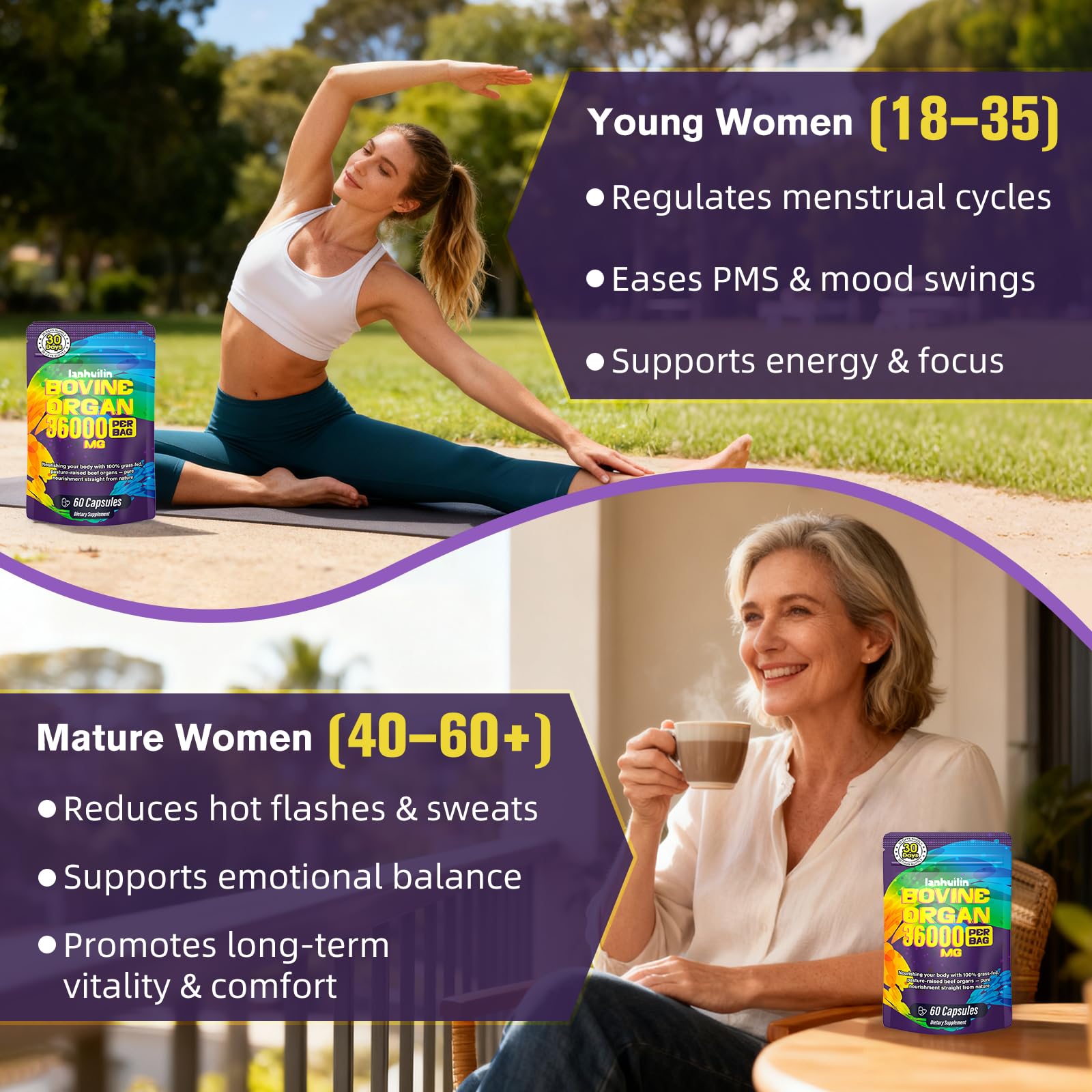 Lanhuilin complexe d’organes féminins, harmonie hormonale potentielle