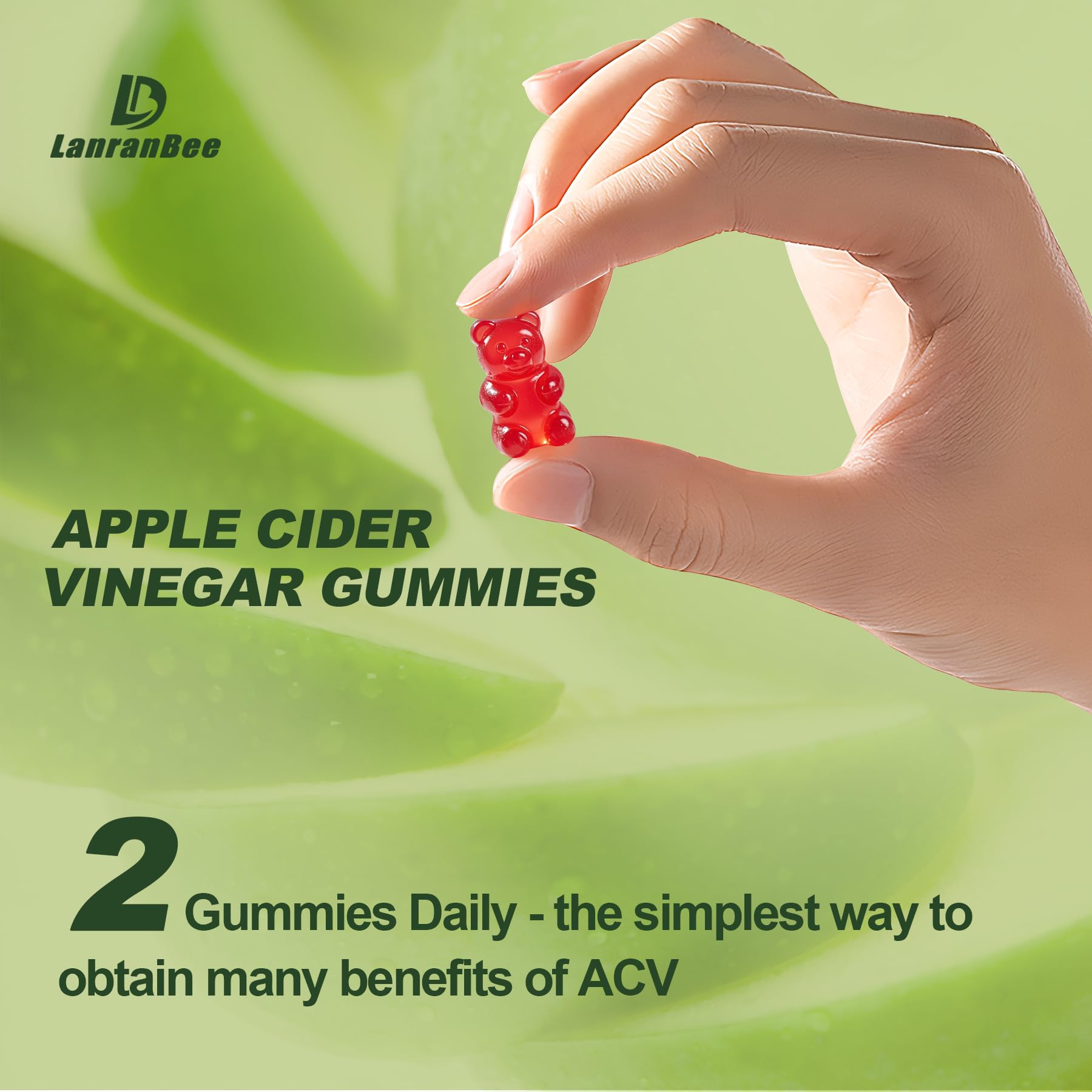 Gomme végan sans additifs LanranBee: option saine et naturelle.