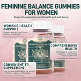 LanranBee Gommes équilibre féminin – certifications vegan, sans gluten et halal.